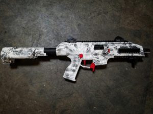 CZ Scorpion Snow White Gray USMC Red Kryptek Cerakote koted arms