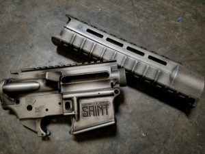 Springfield Saint AR15 Titanium Battleworn koted arms