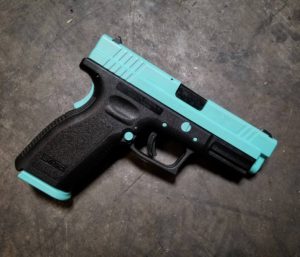 Springfield XD Tiffany Blue Cerakote Koted Arms